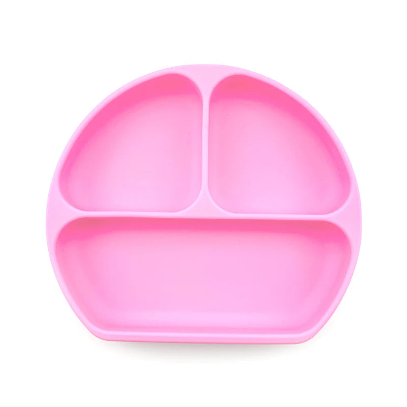 Silicone Baby 3-Compartment Plate