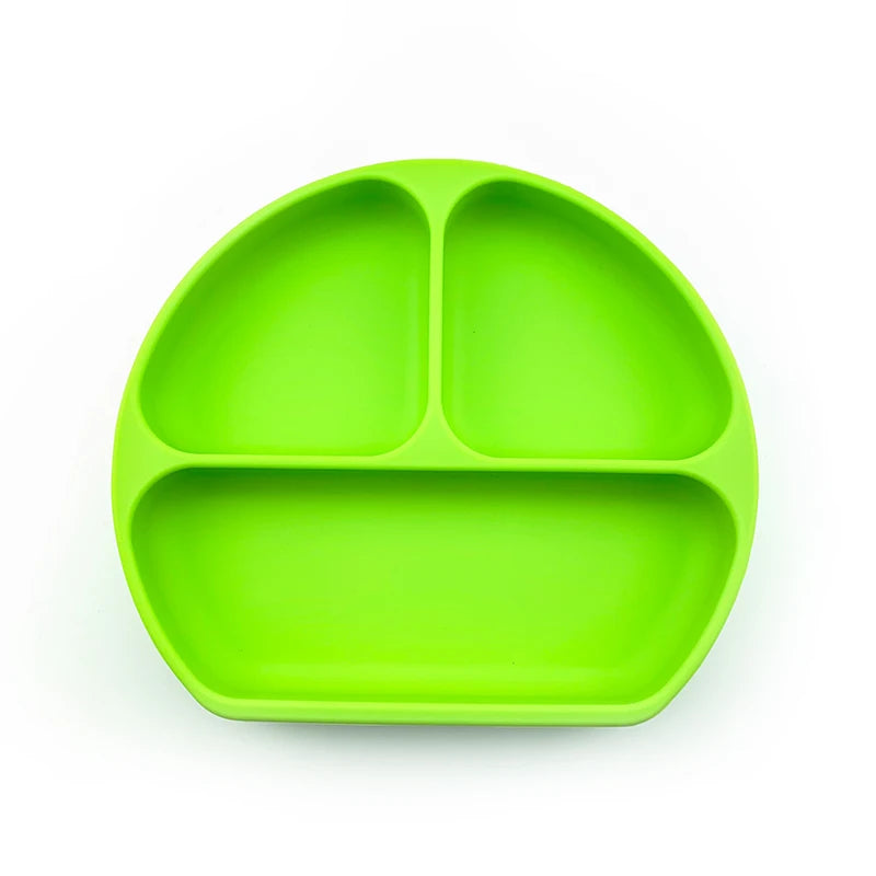 Silicone Baby 3-Compartment Plate