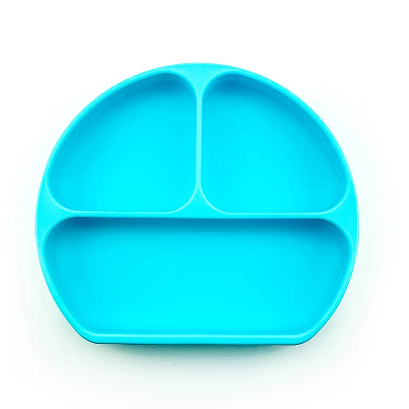 Silicone Baby 3-Compartment Plate