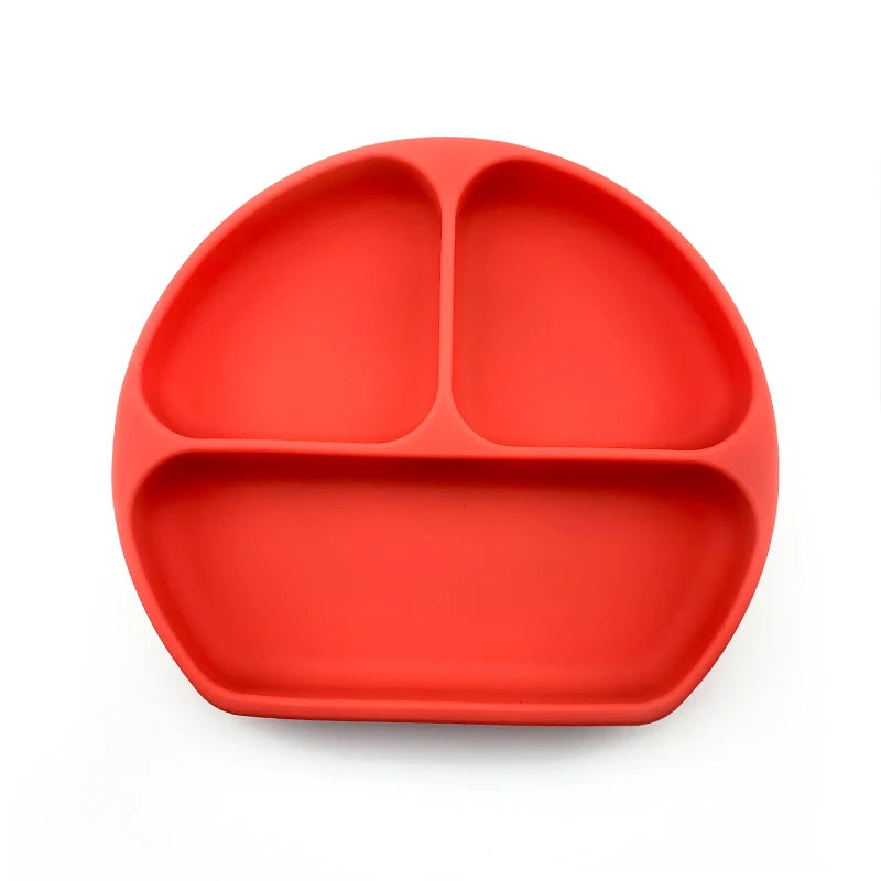 Silicone Baby 3-Compartment Plate